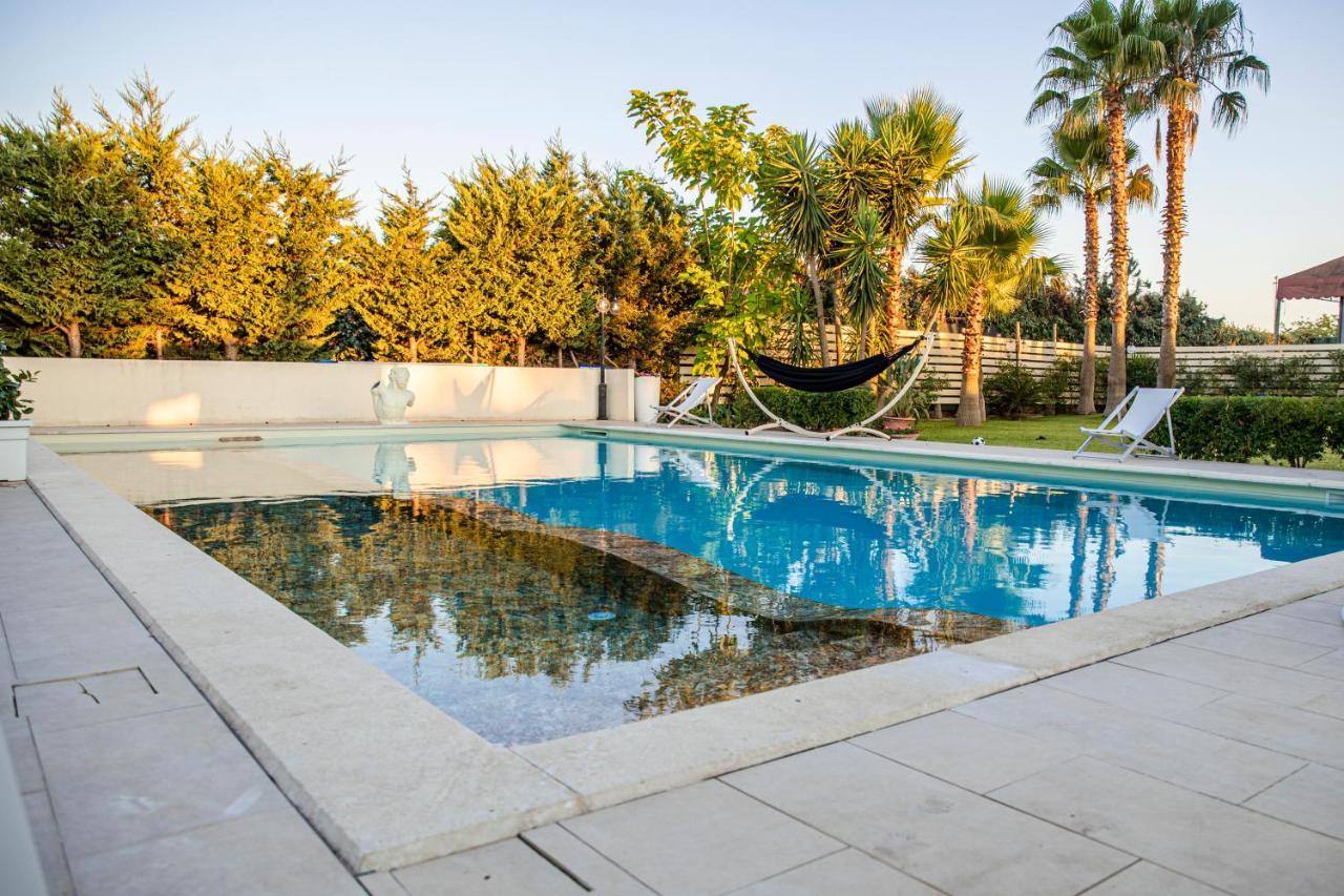Villa Laoconte Piscina, Jacuzzi E Biliardo Canicattì Exteriör bild